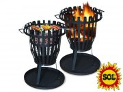 Ohniště SOL BBQ  kulaté - koš 50 cm