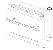 Vnitřní sklo trouby 524x402 AEG/ELECTROLUX